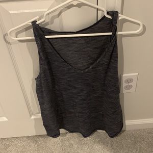 Lululemon loose navy long tank top